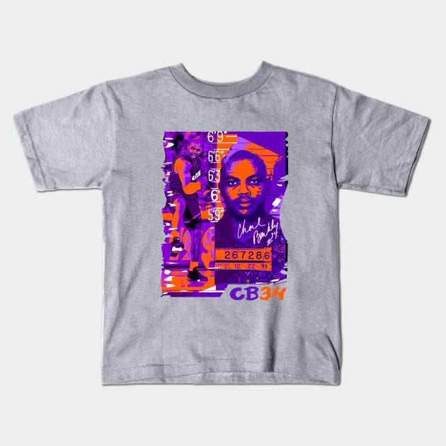 Charles Barkley CB34 t-shirt Kids T-Shirt by goderslim